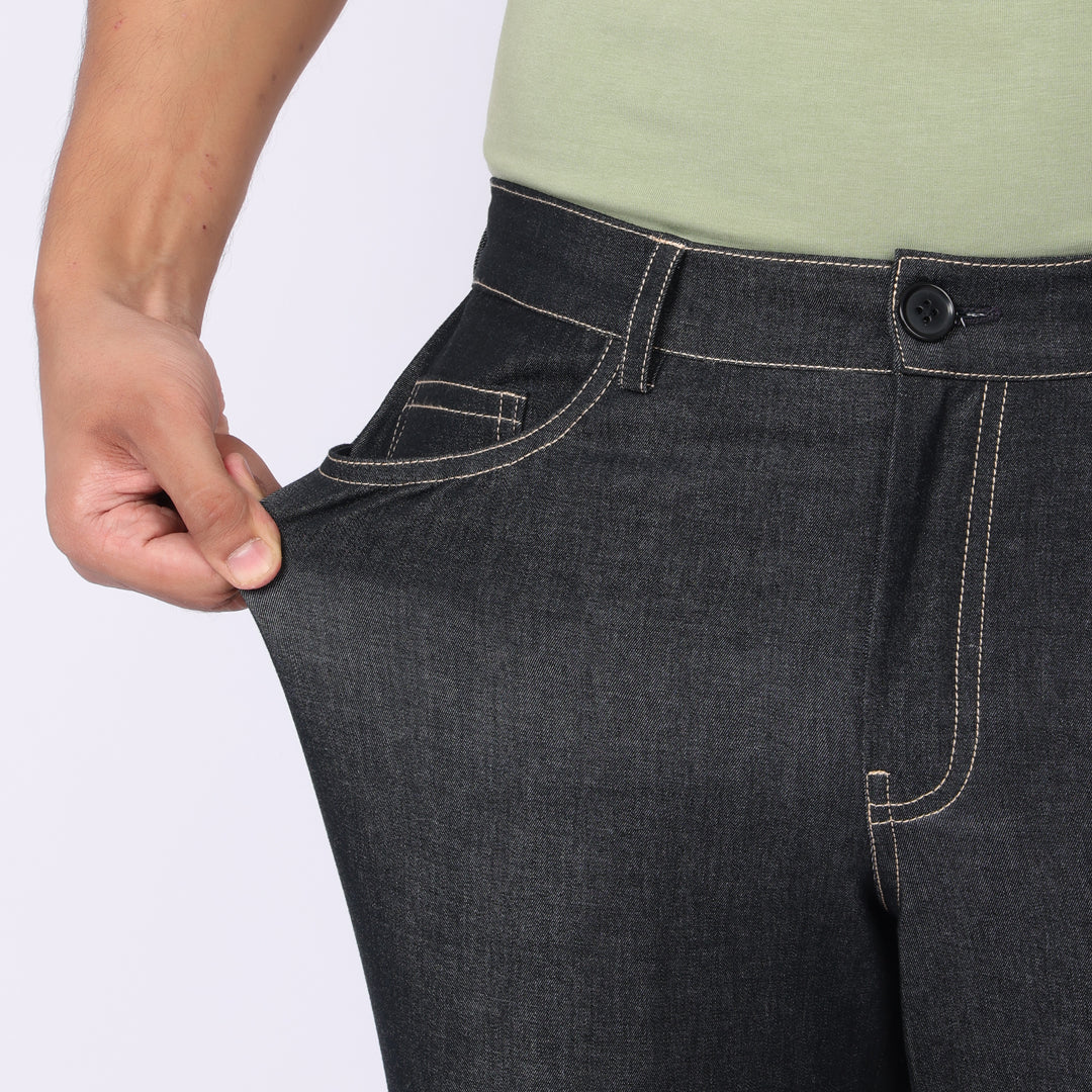 Slim Fit Grey-Black Jeans 2.0 – Super Stretch & Lightweight