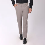 Dusty Mauve Formal Pants – Slim Fit | 4-Way Stretch with Extension Waistband