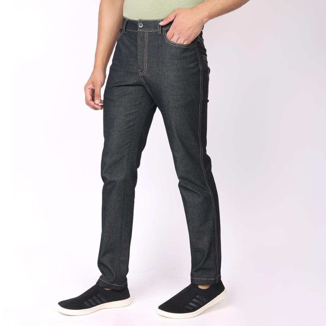 Slim Fit Grey-Black Jeans 2.0 – Super Stretch & Lightweight