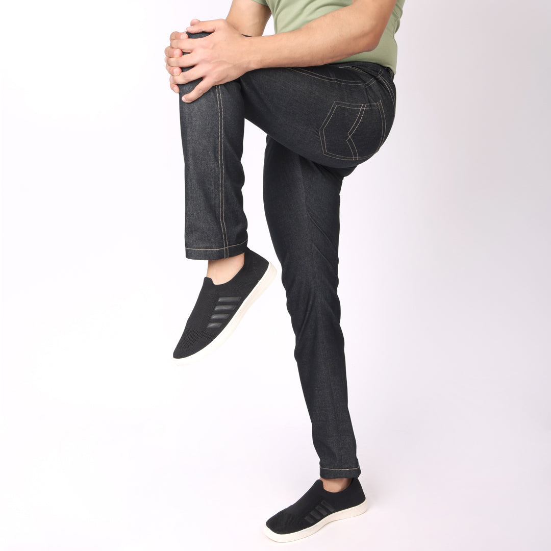 Slim Fit Grey-Black Jeans 2.0 – Super Stretch & Lightweight