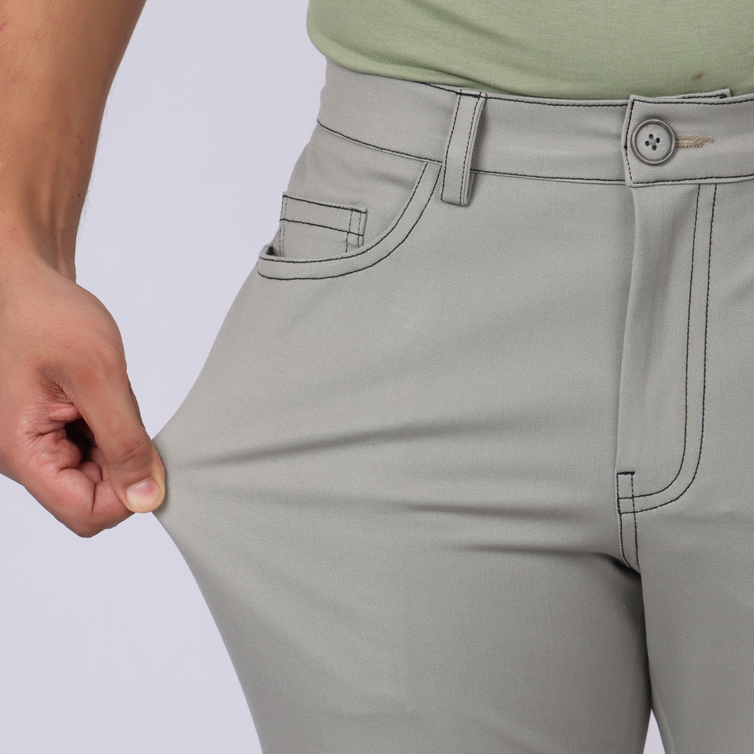 Slim Fit Jeans 2.0 – Light Pastel Green | Super Stretch & Lightweight