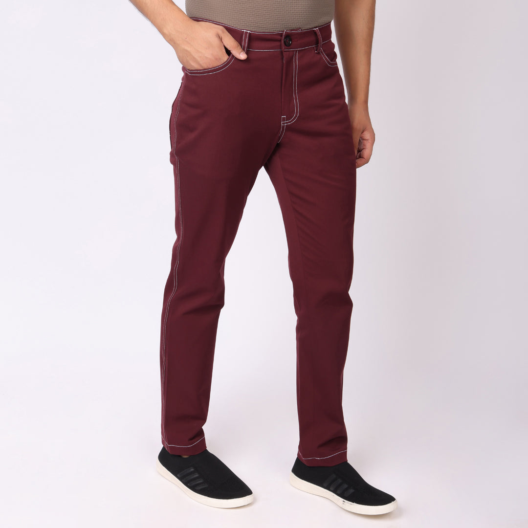 Burgundy Jeans 2.0 – Slim Fit | Super Stretch | Lightweight