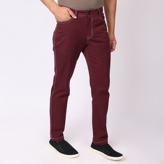 Burgundy Jeans 2.0 – Slim Fit | Super Stretch | Lightweight