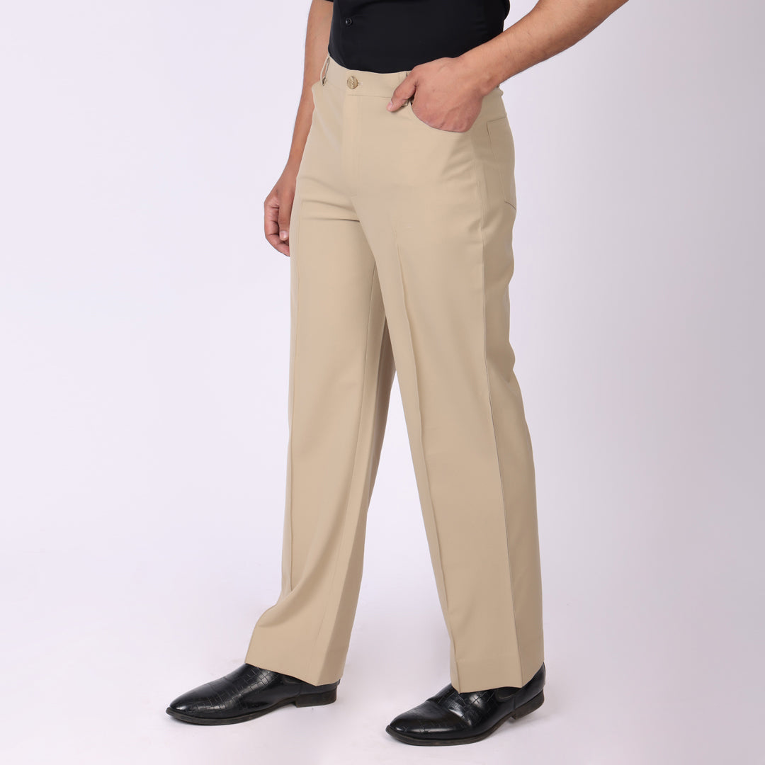 Khaki Korean Style Pants – Stretch & Relaxed Fit