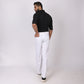 White Korean Style Pants – Stretch & Relaxed Fit
