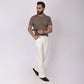 Off-White Korean Pants – Stretch & Relaxed Fit