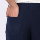 Deep Blue Korean Style Pants – Stretch & Relaxed Fit
