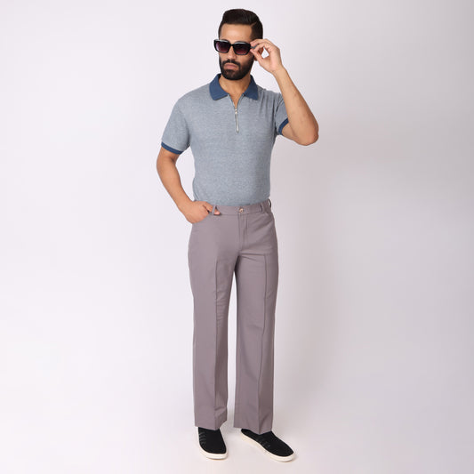 Mauve Korean Style Pants – Stretch & Relaxed Fit