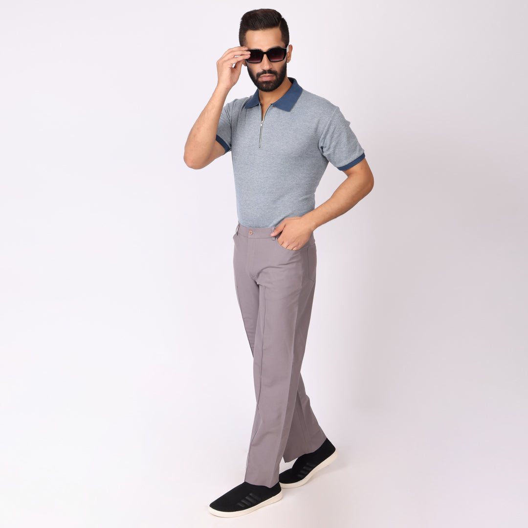 Mauve Korean Style Pants – Stretch & Relaxed Fit