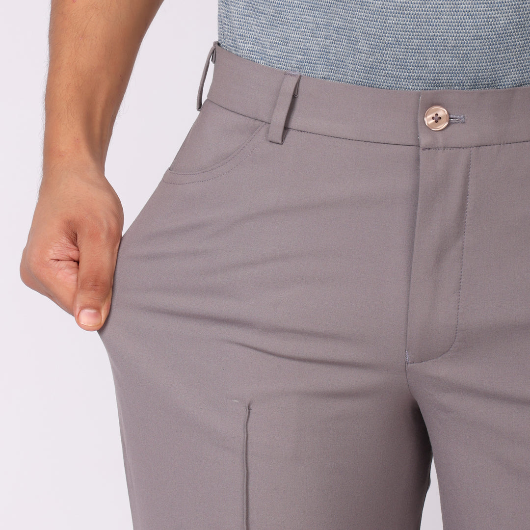 Mauve Korean Style Pants – Stretch & Relaxed Fit