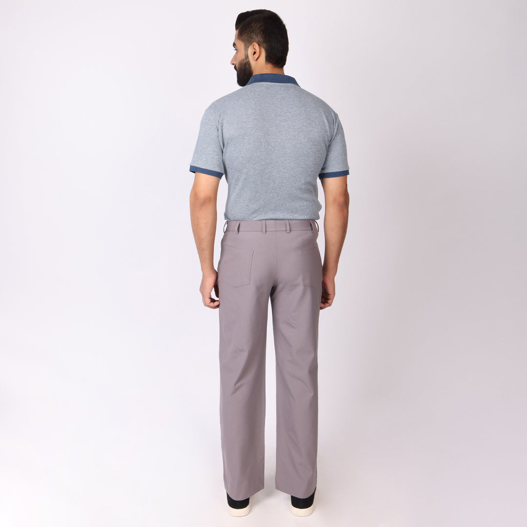 Mauve Korean Style Pants – Stretch & Relaxed Fit