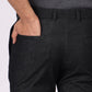 Blackish Grey Power Stretch Chinos – Slim Fit | Extension Waistband