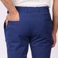 Indigo Blue Power Stretch Chinos – Slim Fit with Extension Waistband