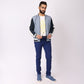 Indigo Blue Power Stretch Chinos – Slim Fit with Extension Waistband
