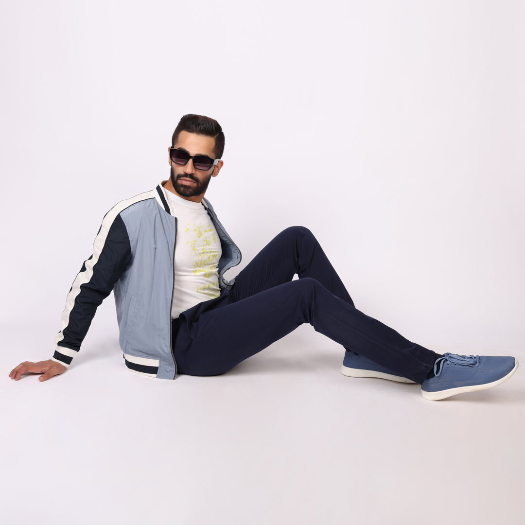 Daily Navy Blue Power Stretch Chinos – Slim Fit with Extension Waistband