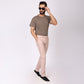 Light Peach Power Stretch Chinos – Slim Fit with Extension Waistband