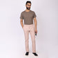 Light Peach Power Stretch Chinos – Slim Fit with Extension Waistband