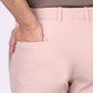 Light Peach Power Stretch Chinos – Slim Fit with Extension Waistband