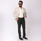 Dark Green Formal Pants – Slim Fit, Four-Way Stretch with Extension Waistband