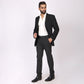 Essential Charcoal Grey Formal Pants – Slim Fit, Four-Way Stretch with Extension Waistband