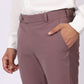 Light Purple Formal Pants – Slim Fit, Four-Way Stretch with Extension Waistband