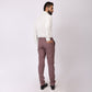 Light Purple Formal Pants – Slim Fit, Four-Way Stretch with Extension Waistband
