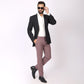 Light Purple Formal Pants – Slim Fit, Four-Way Stretch with Extension Waistband