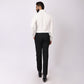 Ebony Black Formal Pants –Slim Fit, Four-Way Stretch with Extension Waistband