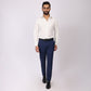 Essential Navy Formal Pants – Slim Fit, Four-Way Stretch with Extension Waistband