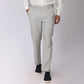 Aqua Linen Formal Pants – Slim Fit, Light Stretch with Extension Waistband