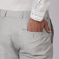 Aqua Linen Formal Pants – Slim Fit, Light Stretch with Extension Waistband