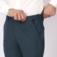 Evening Teal Formal Pants – Slim Fit, Four-Way Stretch with Extension Waistband