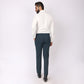 Evening Teal Formal Pants – Slim Fit, Four-Way Stretch with Extension Waistband