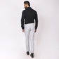 Summer Grey Linen Formal Pants – Slim Fit, Light Stretch with Extension Waistband