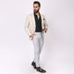 Summer Grey Linen Formal Pants – Slim Fit, Light Stretch with Extension Waistband
