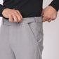 Essential Smoke Grey Formal Pants – Slim Fit, Four-Way Stretch with Extension Waistband