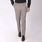 Dusty Mauve Formal Pants – Slim Fit | 4-Way Stretch with Extension Waistband