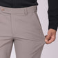 Dusty Mauve Formal Pants – Slim Fit | 4-Way Stretch with Extension Waistband