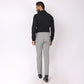 Light Grey Formal Pants – Slim Fit | 4-Way Stretch with Extension Waistband