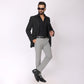 Light Grey Formal Pants – Slim Fit | 4-Way Stretch with Extension Waistband