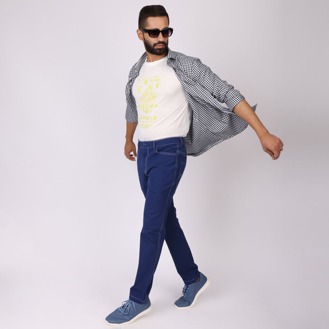 Jeans 2.0 – Indigo Blue | Slim Fit, Super Stretch, Lightweight