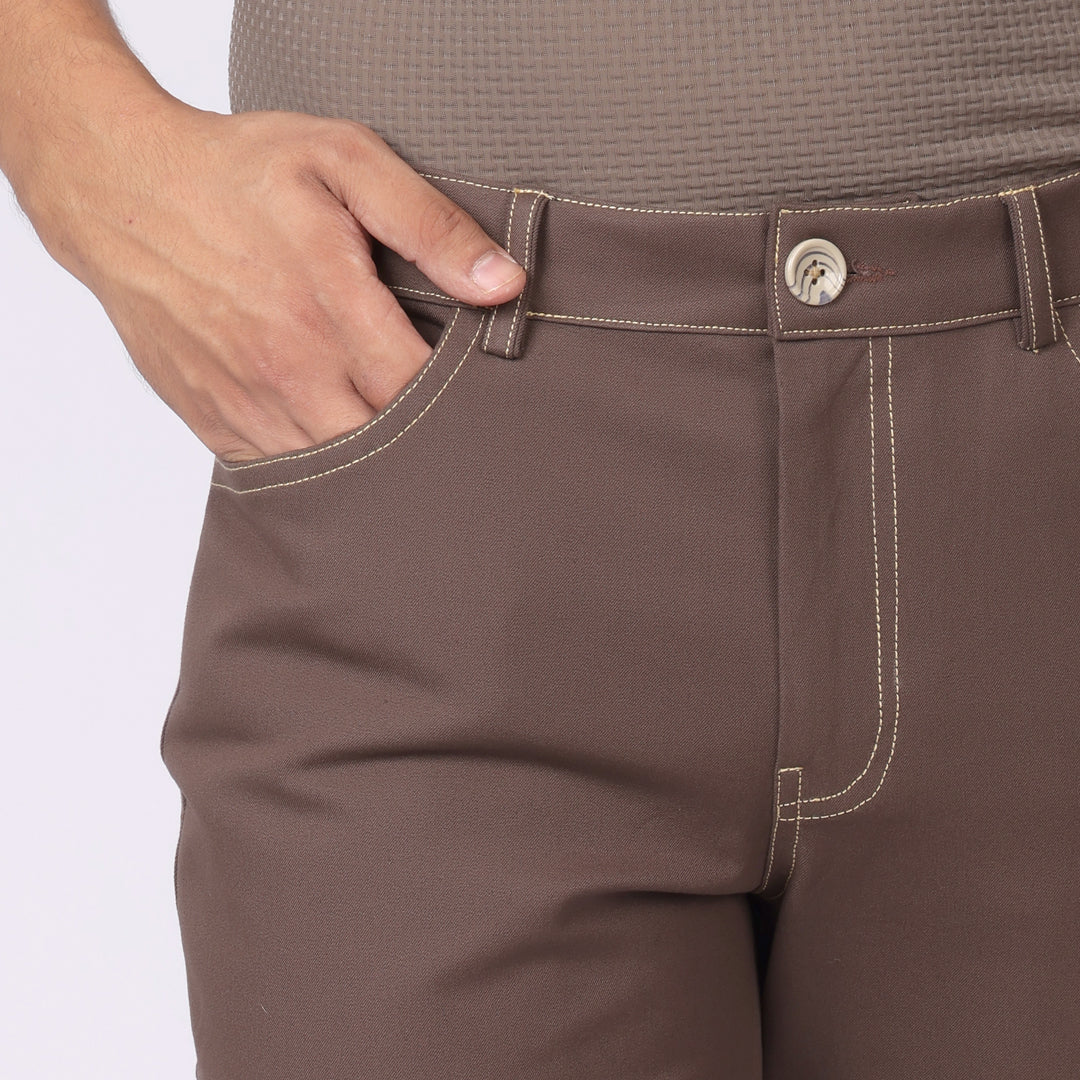 Jeans 2.0 – Chocolate Brown | Slim Fit, Super Stretch, Lightweight