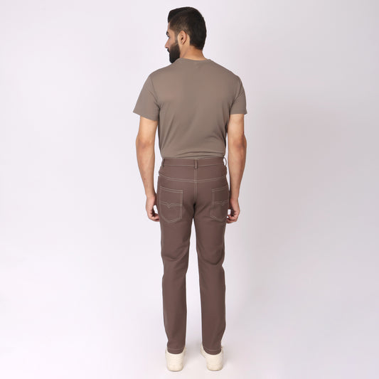 Jeans 2.0 – Chocolate Brown | Slim Fit, Super Stretch, Lightweight