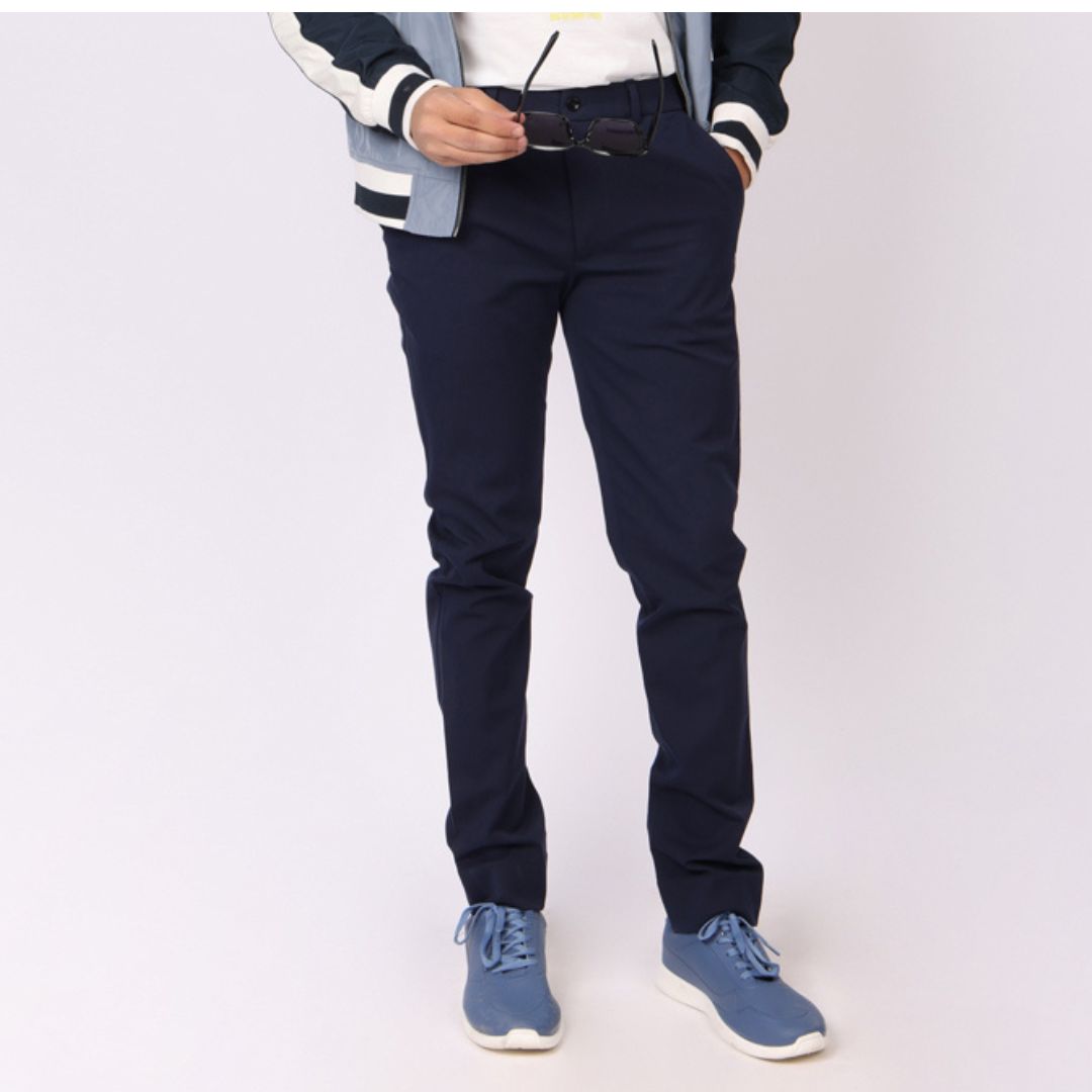 Daily Navy Blue Power Stretch Chinos – Slim Fit with Extension Waistband
