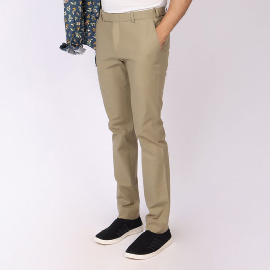 Essential Beige Power Stretch Chinos – Slim Fit with Extension Waistband