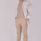 Khaki Power Stretch Chinos – Slim Fit with Extension Waistband