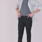Everyday Black Power Stretch Chinos – Slim Fit with Extension Waistband