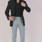 Sea Green Formal Pants – Slim Fit | 4-Way Stretch with Extension Waistban