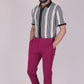Burgundy Power Stretch Chinos – Slim Fit with Extension Waistband